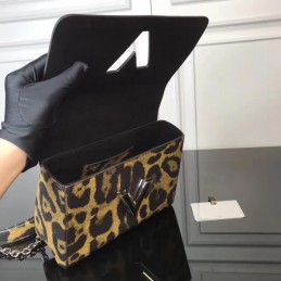 Replica Louis Vuitton Brown Leopard Twist MM