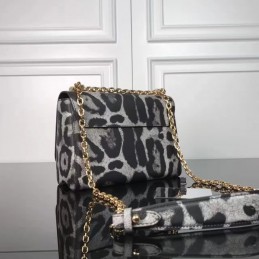 Replica Louis Vuitton Gray Leopard Twist MM