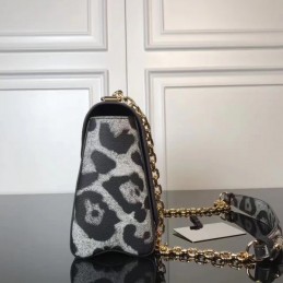 Replica Louis Vuitton Gray Leopard Twist MM