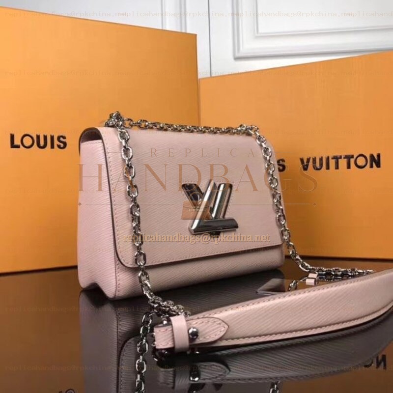 Replica Louis Vuitton Pale Pink Twist MM - Style 2