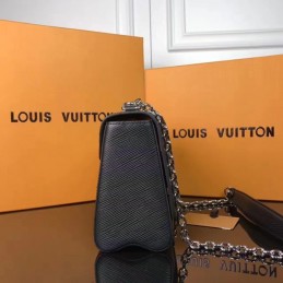 Replica Louis Vuitton Black Gray Twist MM