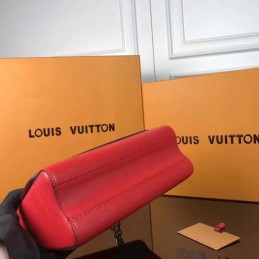 Replica Louis Vuitton Red Black Trim Twist MM