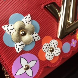 Replica Louis Vuitton Red Floral Twist MM