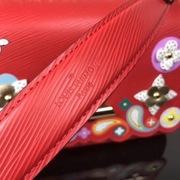 Replica Louis Vuitton Red Floral Twist MM