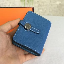 Replica Hermes Blue Dogon Wallet