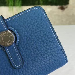 Replica Hermes Blue Dogon Wallet