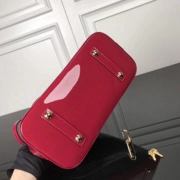 Replica Louis Vuitton Fuchsia Patent Embossed Monogram Alma PM