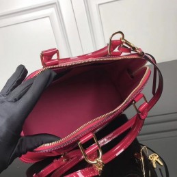 Replica Louis Vuitton Fuchsia Patent Embossed Monogram Alma PM