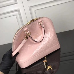 Replica Louis Vuitton Pale Pink Textured Alma PM