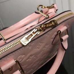 Replica Louis Vuitton Pale Pink Textured Alma PM