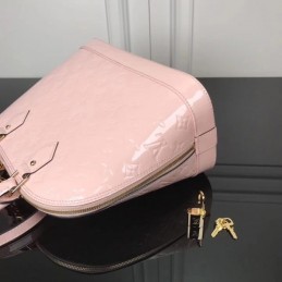 Replica Louis Vuitton Pale Pink Textured Alma PM