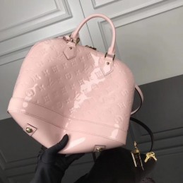 Replica Louis Vuitton Pale Pink Textured Alma PM