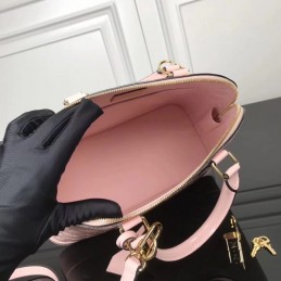 Replica Louis Vuitton Pale Pink Textured Alma PM