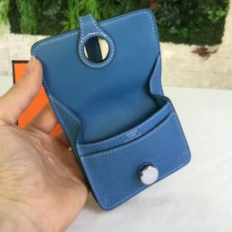 Replica Hermes Blue Dogon Wallet