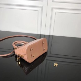Replica Louis Vuitton Taupe Patent Embossed Monogram Alma BB