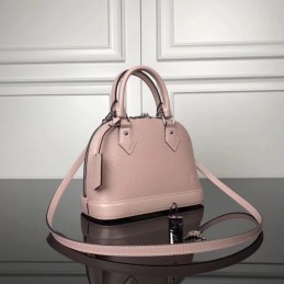 Replica Louis Vuitton Pale Pink Textured Alma BB