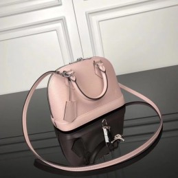 Replica Louis Vuitton Pale Pink Textured Alma BB