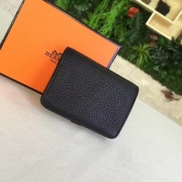 Replica Hermes Black Dogon Wallet