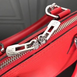 Replica Louis Vuitton Red Textured Alma BB - Style 2