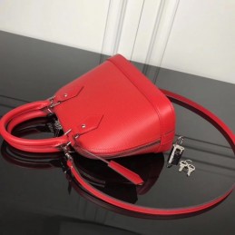 Replica Louis Vuitton Red Textured Alma BB - Style 2