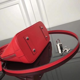 Replica Louis Vuitton Red Textured Alma BB - Style 2