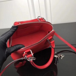 Replica Louis Vuitton Red Textured Alma BB - Style 2