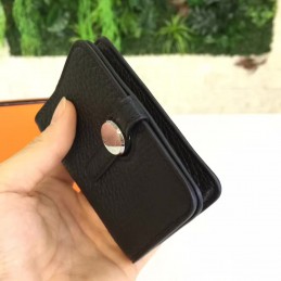 Replica Hermes Black Dogon Wallet