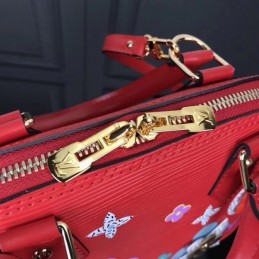 Replica Louis Vuitton Red Floral Alma BB