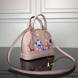 Replica Louis Vuitton Pale Pink Floral Alma BB