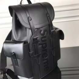 Replica Louis Vuitton Gray Supreme Christopher Backpack
