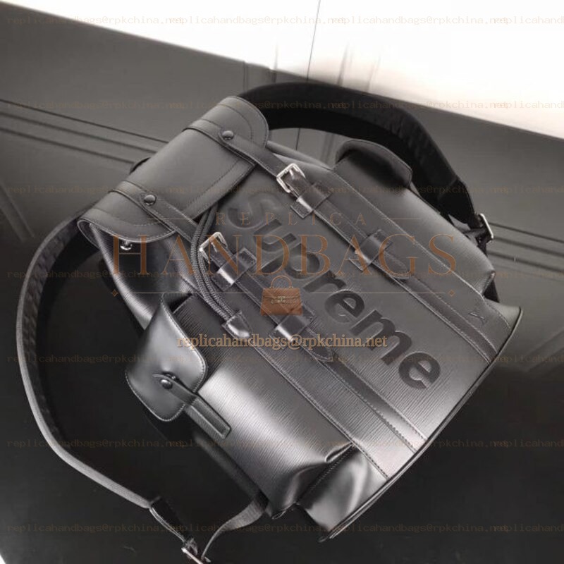 Replica Louis Vuitton Gray Supreme Christopher Backpack