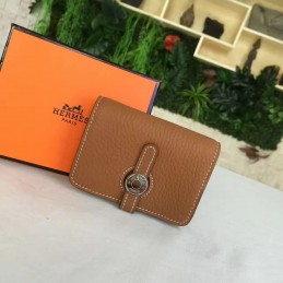 Replica Hermes Brown Dogon Wallet