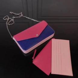 Replica Louis Vuitton Fuchsia Navy Blue Felicie Pochette