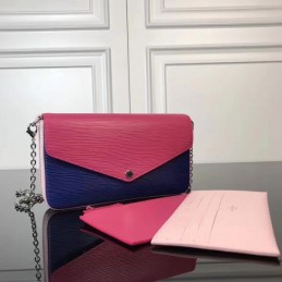 Replica Louis Vuitton Fuchsia Navy Blue Felicie Pochette