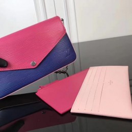 Replica Louis Vuitton Fuchsia Navy Blue Felicie Pochette