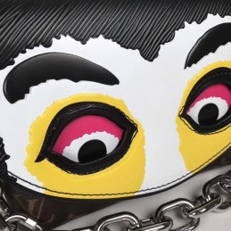 Replica Louis Vuitton Black White Yellow Kabuki Pochette