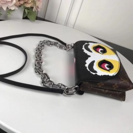 Replica Louis Vuitton Black White Yellow Kabuki Pochette