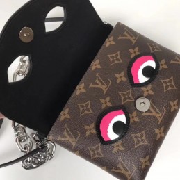 Replica Louis Vuitton Black White Yellow Kabuki Pochette