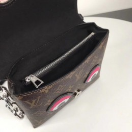 Replica Louis Vuitton Black White Yellow Kabuki Pochette