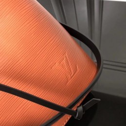 Replica Louis Vuitton Brown Black Trim Lockme Bucket