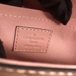 Replica Louis Vuitton Pale Pink Patent Embossed Monogram Felicie Pochette