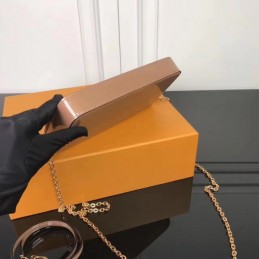 Replica Louis Vuitton Taupe Patent Embossed Monogram Felicie Pochette