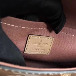 Replica Louis Vuitton Taupe Patent Embossed Monogram Felicie Pochette