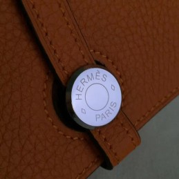 Replica Hermes Orange Dogon Wallet