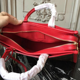 Replica Louis Vuitton Brown Monogram Red Trim Popincourt PM