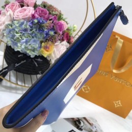 Replica Louis Vuitton Blue Football Pochette Jour GM