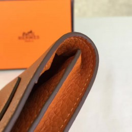 Replica Hermes Orange Dogon Wallet