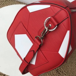 Replica Louis Vuitton Red Football Keepall Bandouliere 50