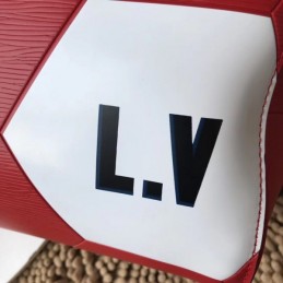 Replica Louis Vuitton Red Football Keepall Bandouliere 50