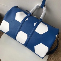 Replica Louis Vuitton Blue Football Keepall Bandouliere 50